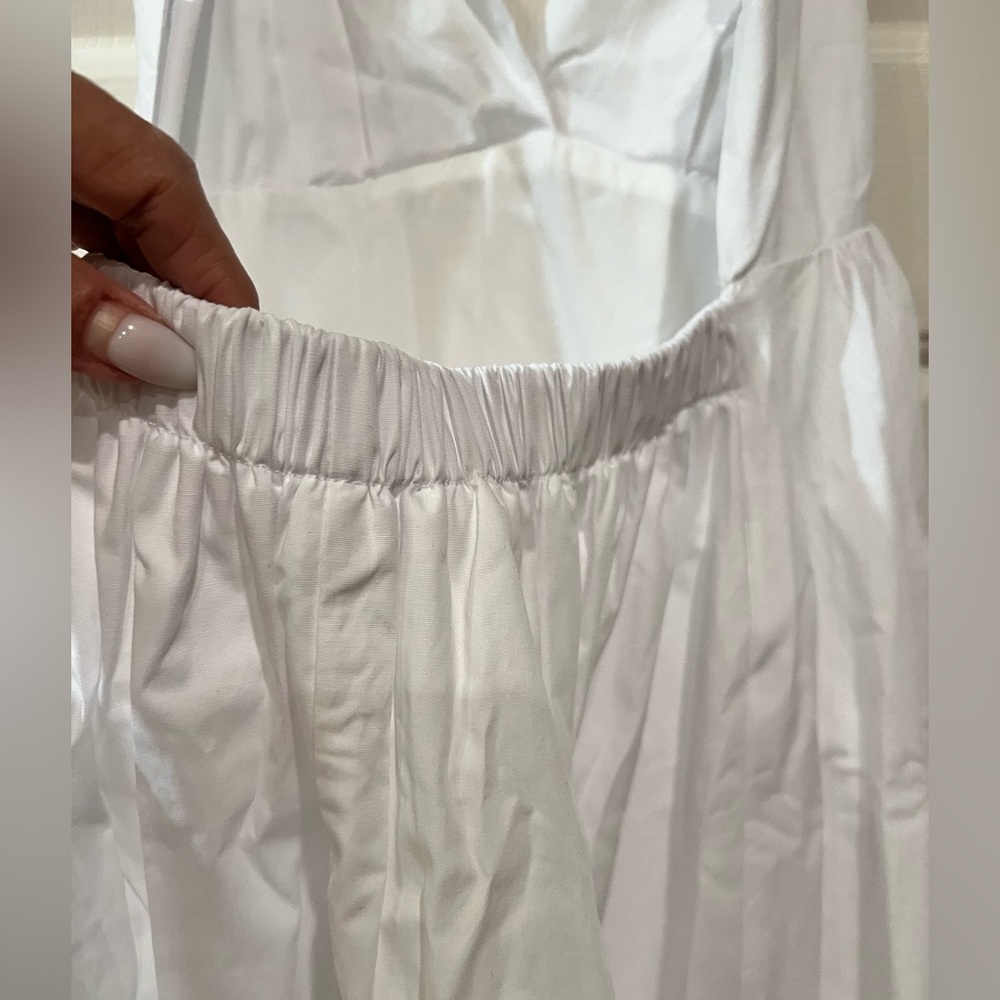 COMMENSE Coastal Cowgirl Open Back Long Dress NWT 100% Cotton Lined straps - Picture 10 of 16